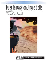 Duet Fantasy on Jingle Bells piano sheet music cover